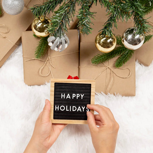Customizable Wooden Holiday Letterboard Ornament - Bella Lia Boutique
