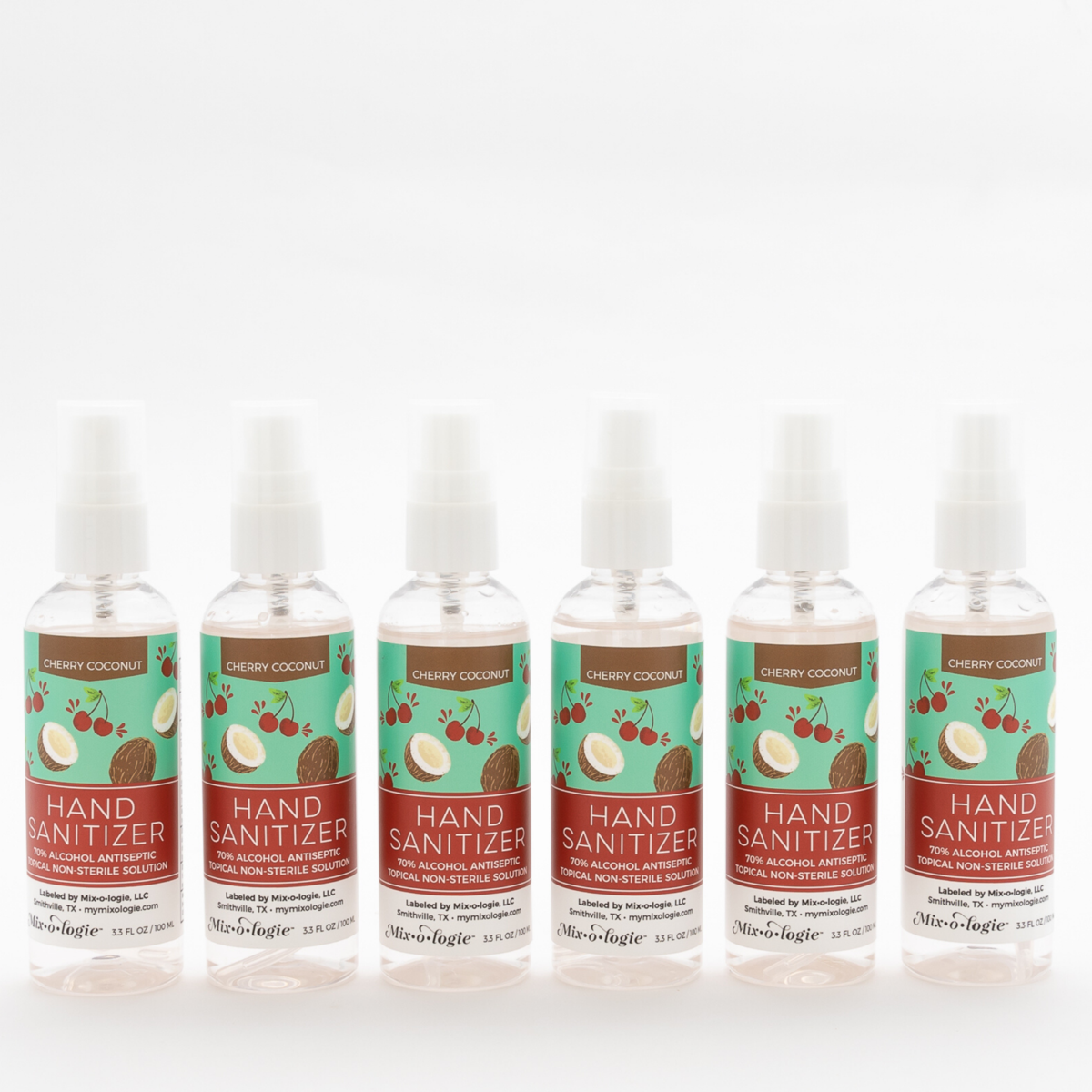 MIX•O•LOGIE HAND SANITIZER SPRAY | CHERRY COCONUT - Bella Lia Boutique