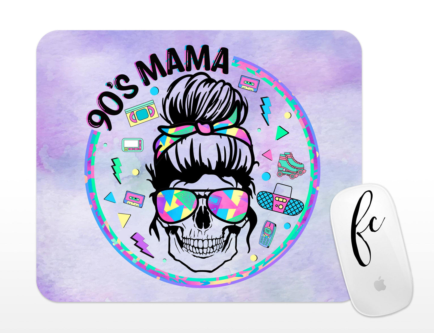 90’s Mom Skull Mousepad - Bella Lia Boutique