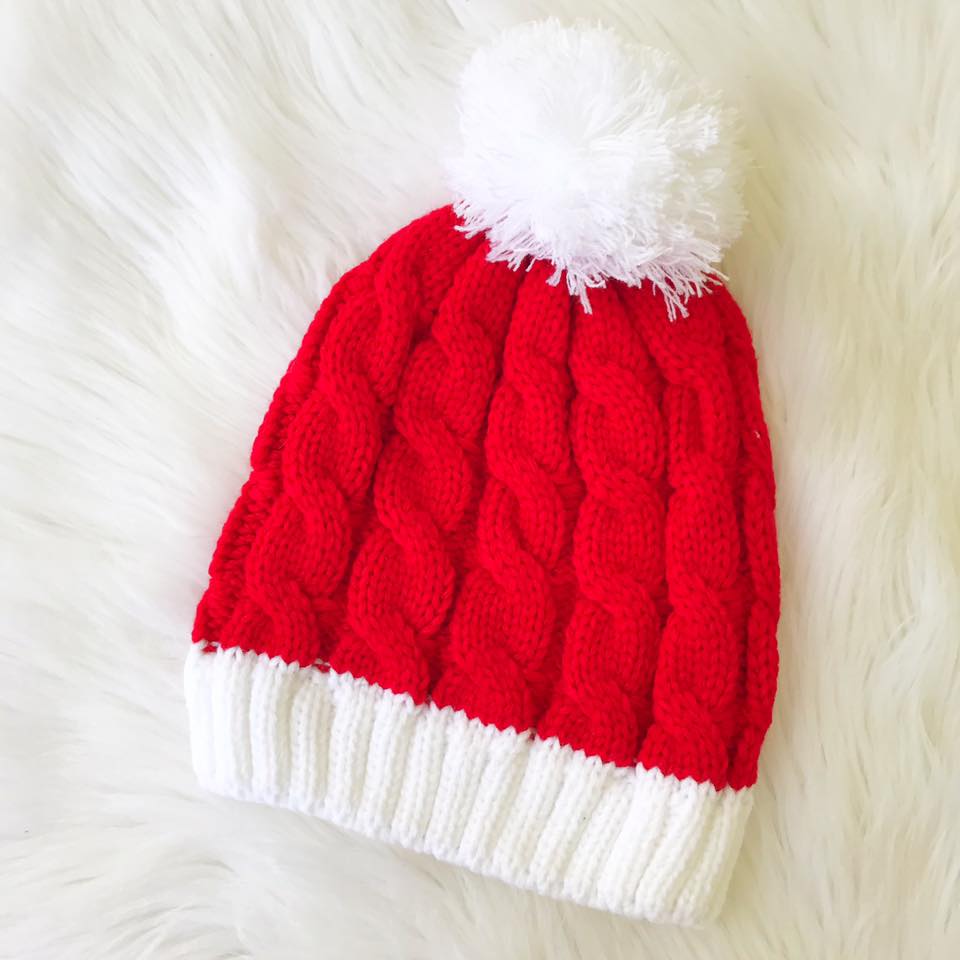 Santa Hat Beanie - Bella Lia Boutique