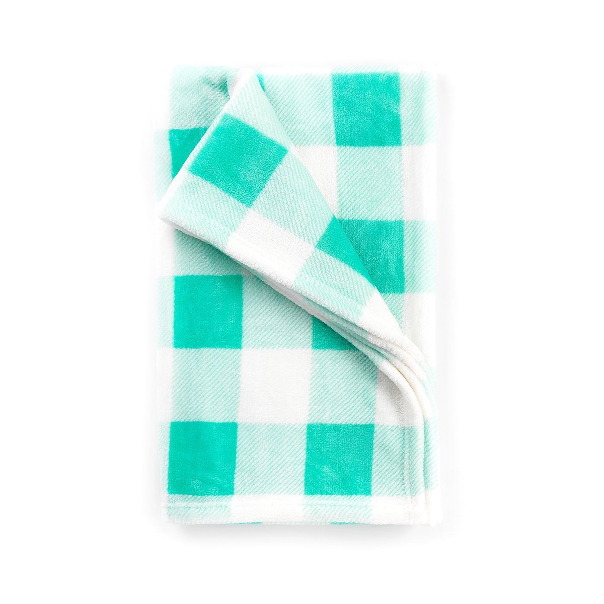 Mint Check Travel Blanket - Bella Lia Boutique