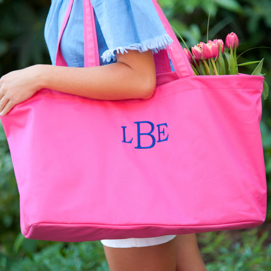 Personalized Hot Pink Ultimate Tote - Bella Lia Boutique