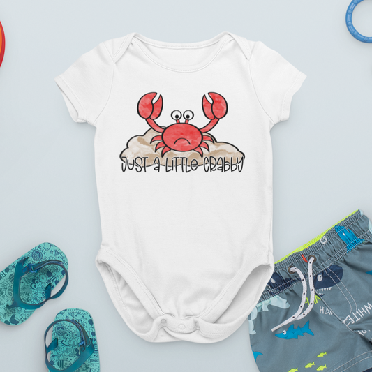 Just a Little Crabby Infant One-Piece - Bella Lia Boutique