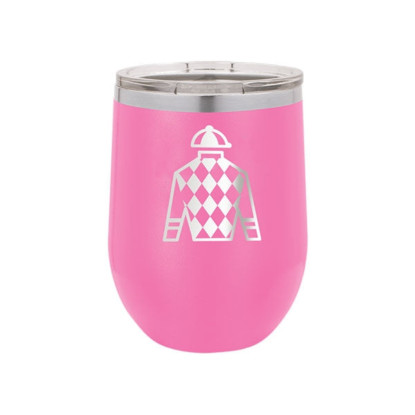 Jockey Jersey Pink 12oz Insulated Tumbler - Bella Lia Boutique