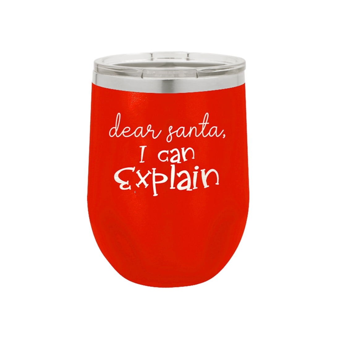 Dear Santa Red 12oz Insulated Tumbler - Bella Lia Boutique