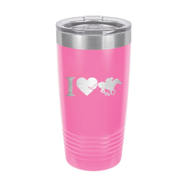 I Love Derby Pink 20oz Insulated Tumbler - Bella Lia Boutique