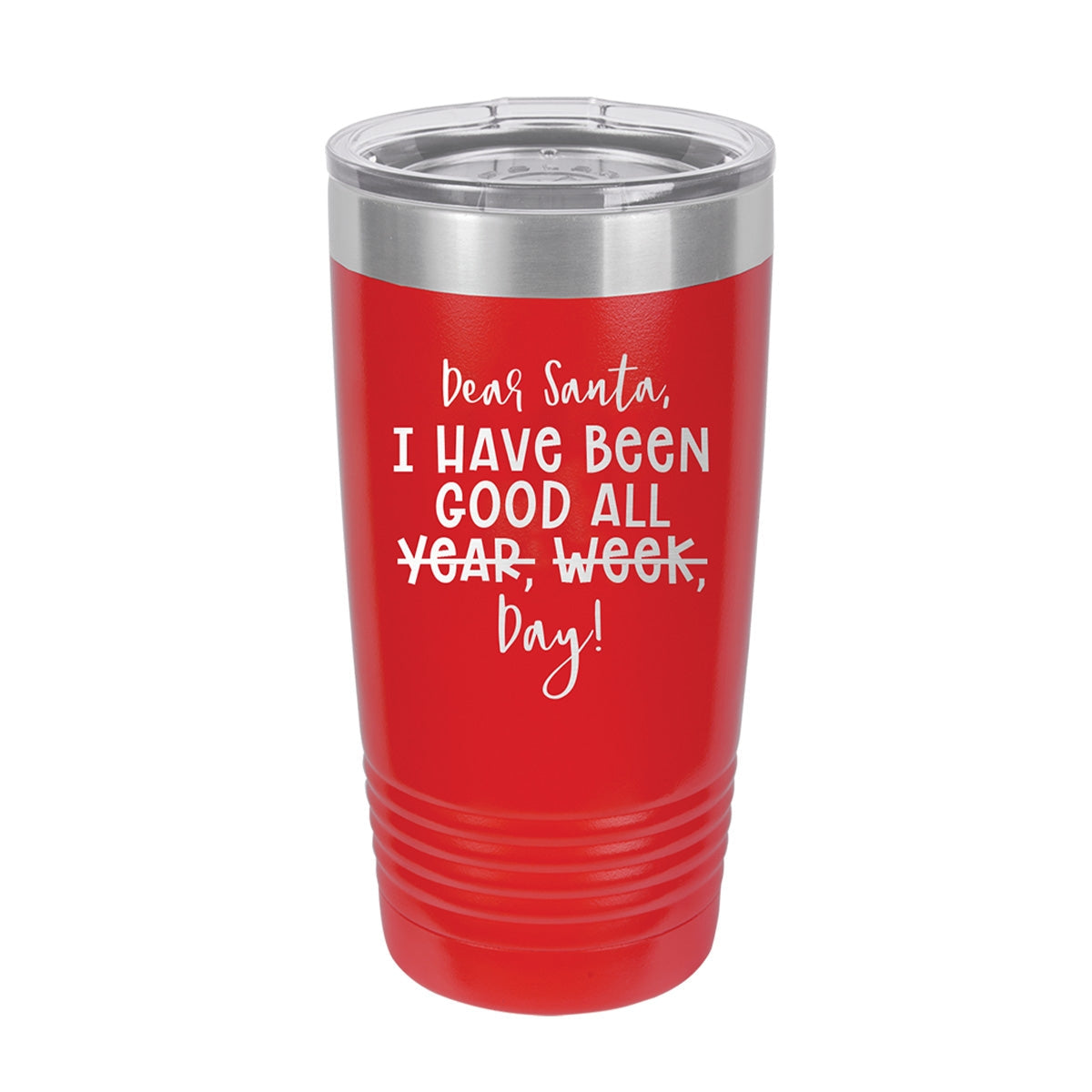 Dear Santa Red 20oz Insulated Tumbler - Bella Lia Boutique