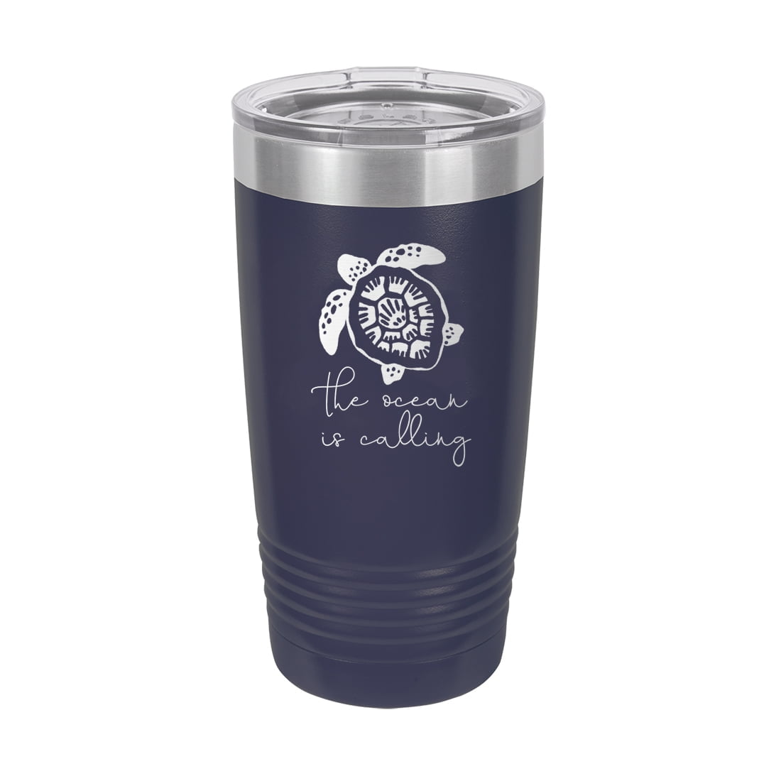 The Ocean is Calling Navy 20oz Insulated Tumbler - Bella Lia Boutique