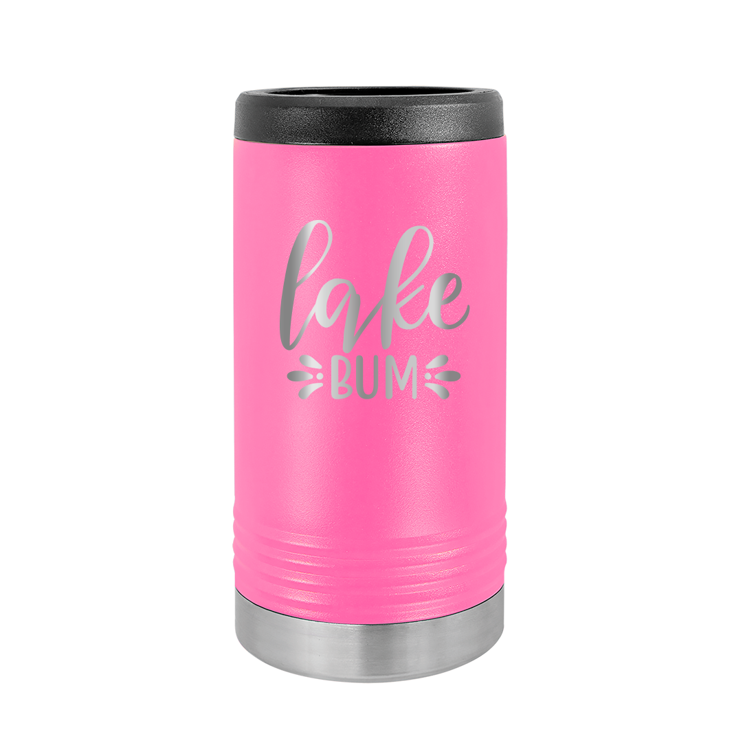 Lake Bum Pink Slim Can Beverage Holder - Bella Lia Boutique