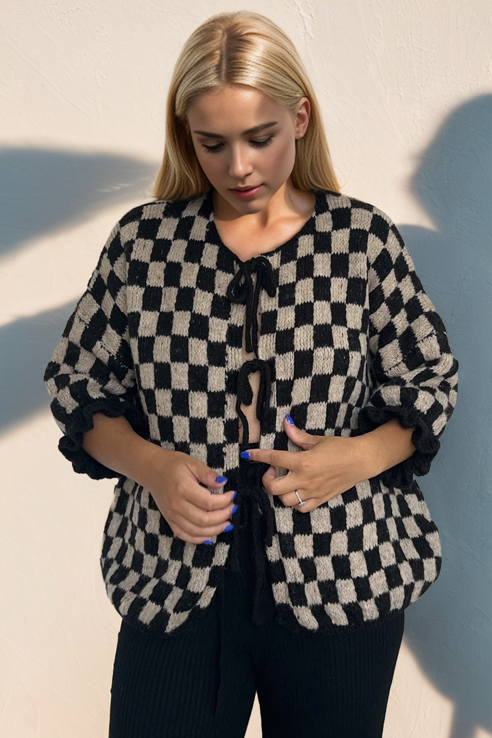 Abigail Checkered Cardigan | Multiple Colors