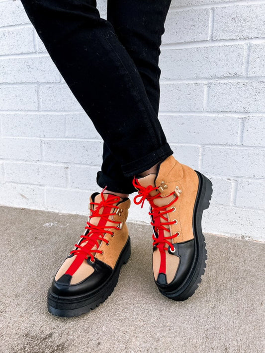 Ronnie Lace-Up Booties
