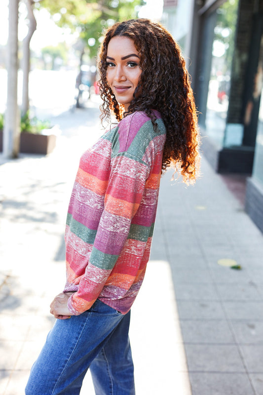 Fall Vibes Striped Top