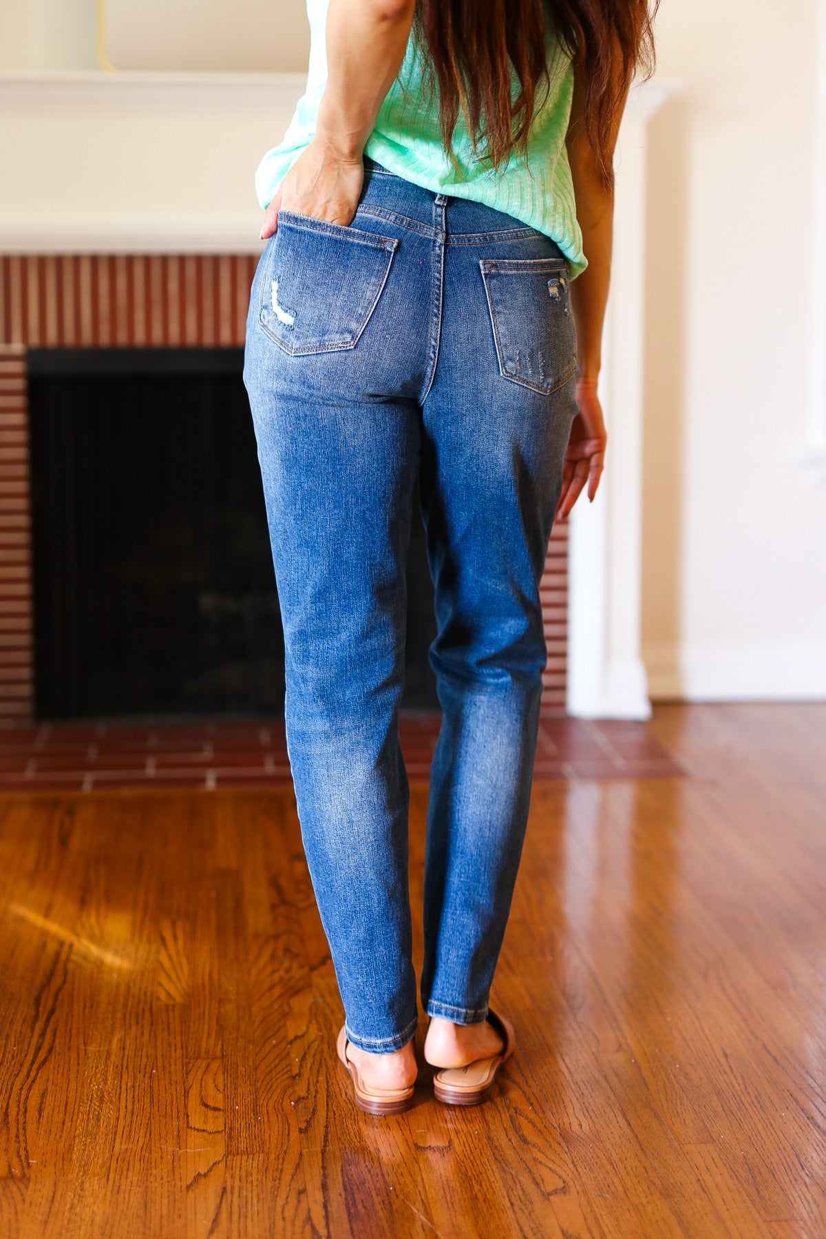 Everyday Dark Denim Slim Fit High-Rise Jeans | Judy Blue