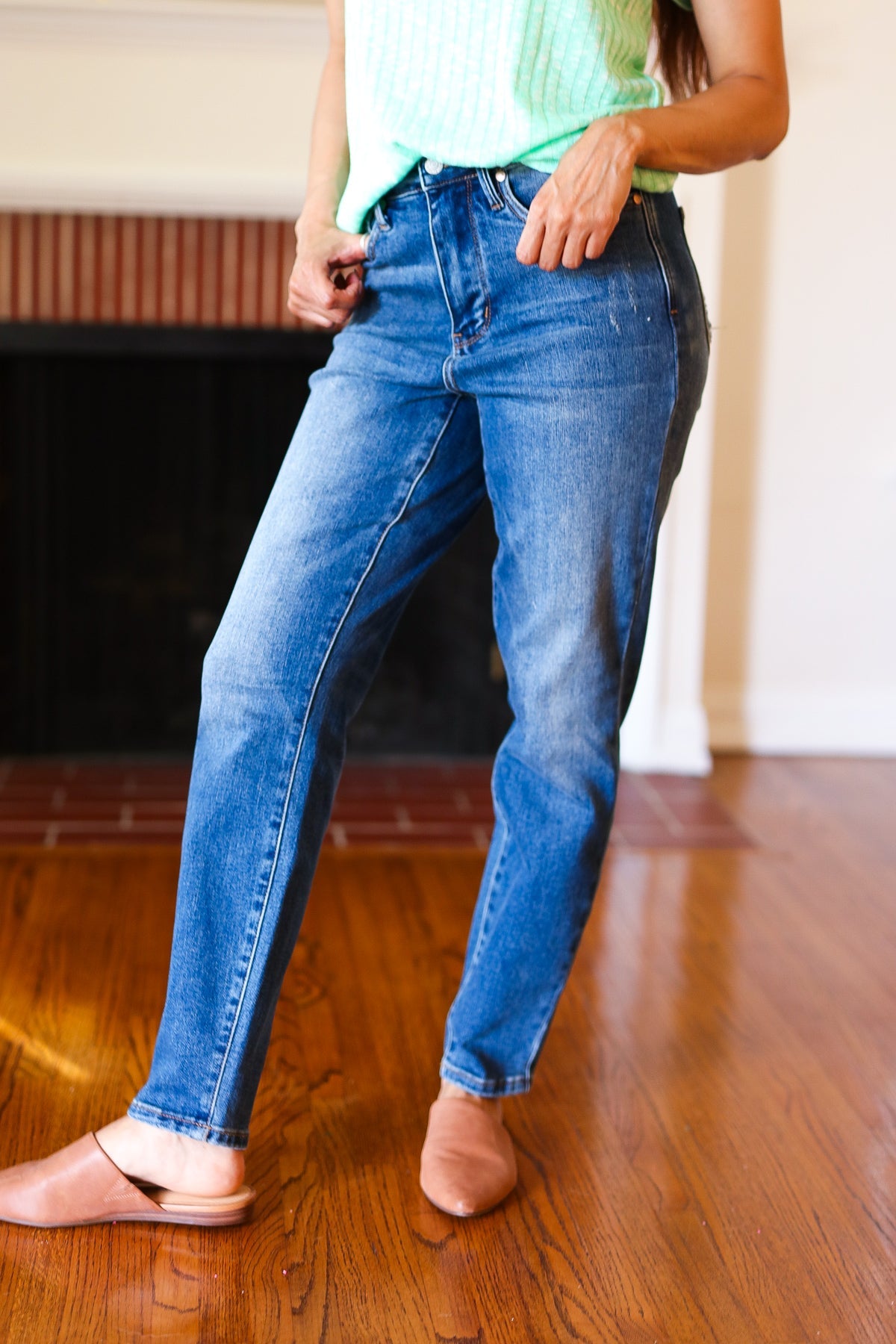 Everyday Dark Denim Slim Fit High-Rise Jeans | Judy Blue