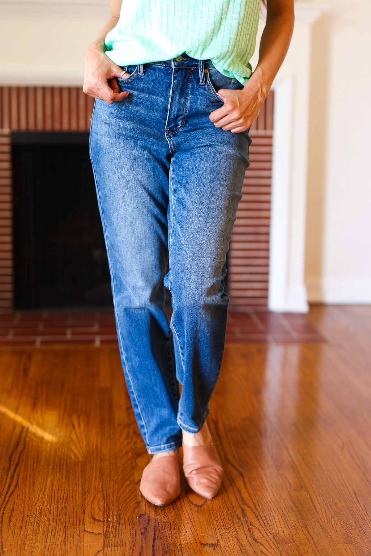 Everyday Dark Denim Slim Fit High-Rise Jeans | Judy Blue