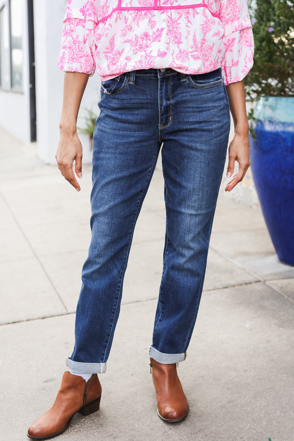 Zara Mid-Rise Cuffed Boyfriend Jeans | Judy Blue