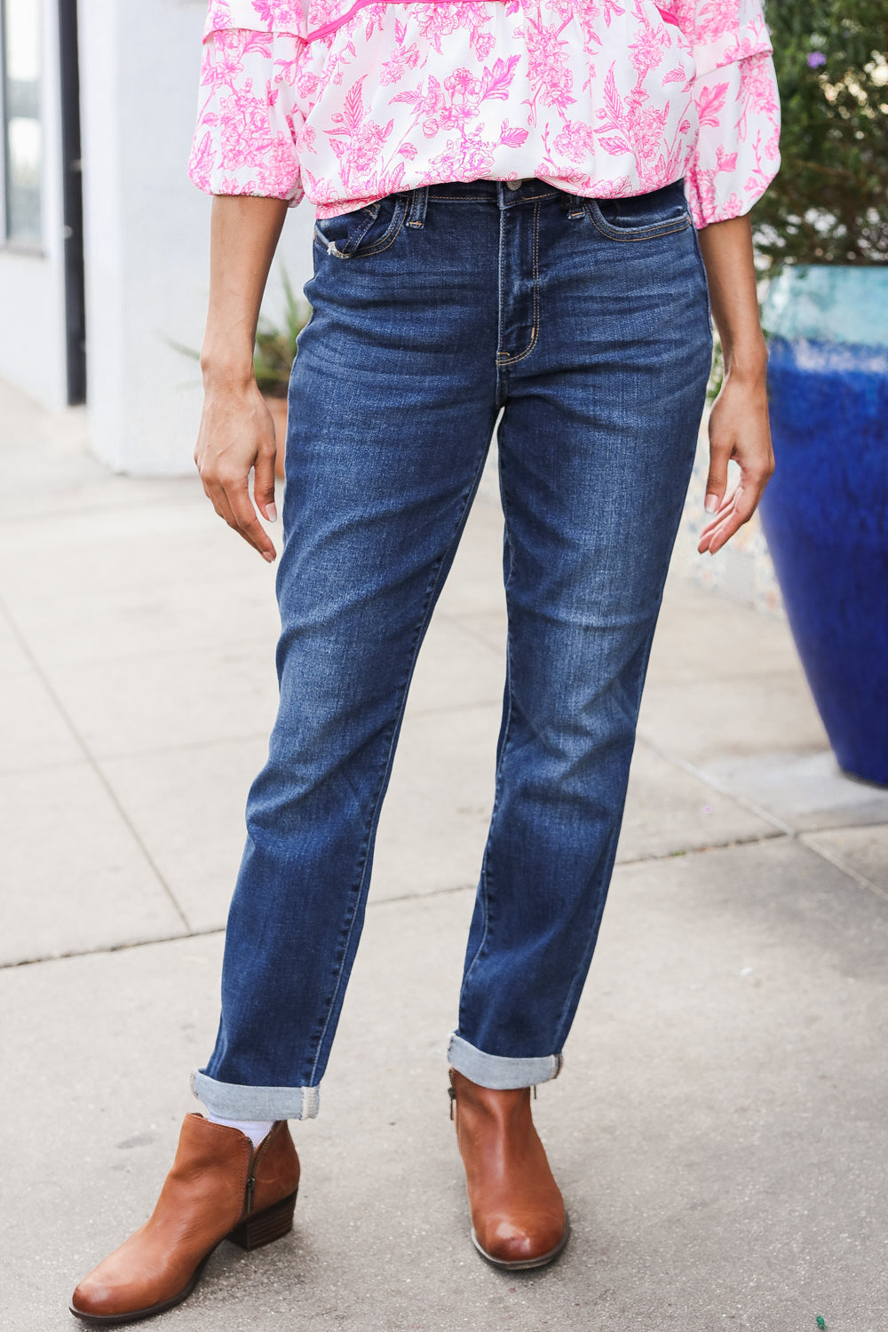 Zara Mid-Rise Cuffed Boyfriend Jeans | Judy Blue