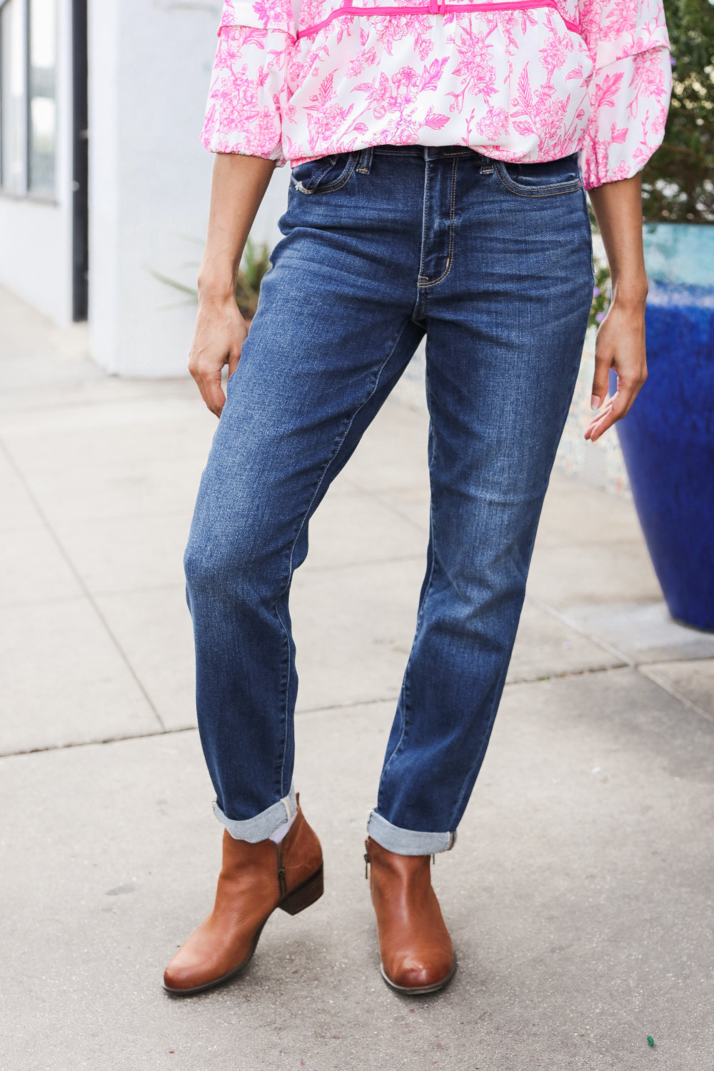 Zara Mid-Rise Cuffed Boyfriend Jeans | Judy Blue