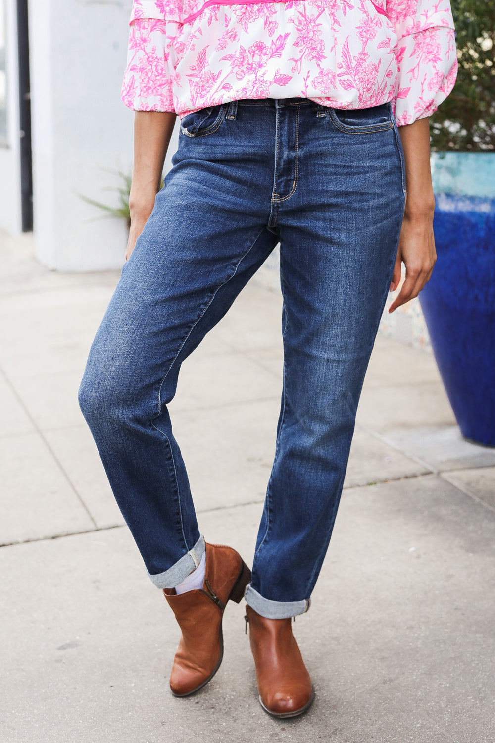 Zara Mid-Rise Cuffed Boyfriend Jeans | Judy Blue