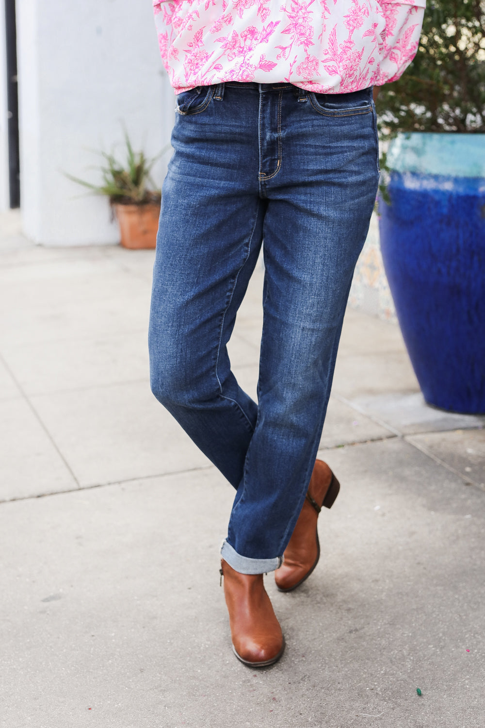 Zara Mid-Rise Cuffed Boyfriend Jeans | Judy Blue