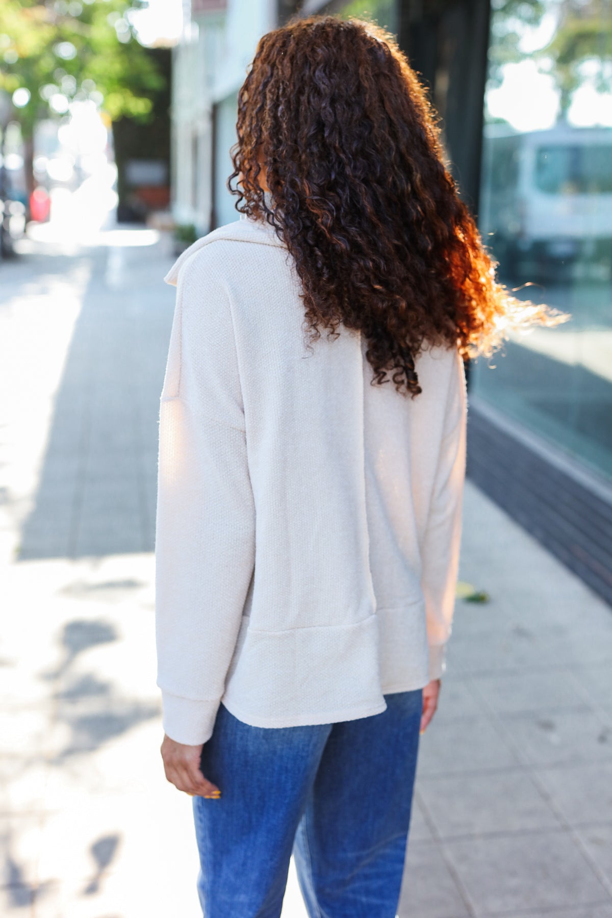 Easy Living Oversized Sweater | Cream