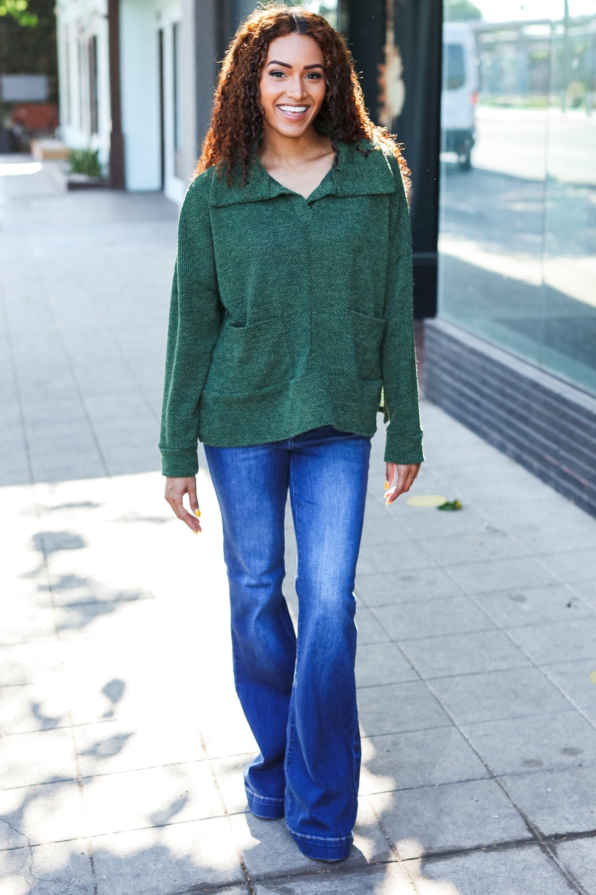 Easy Living Oversized Sweater | Olive