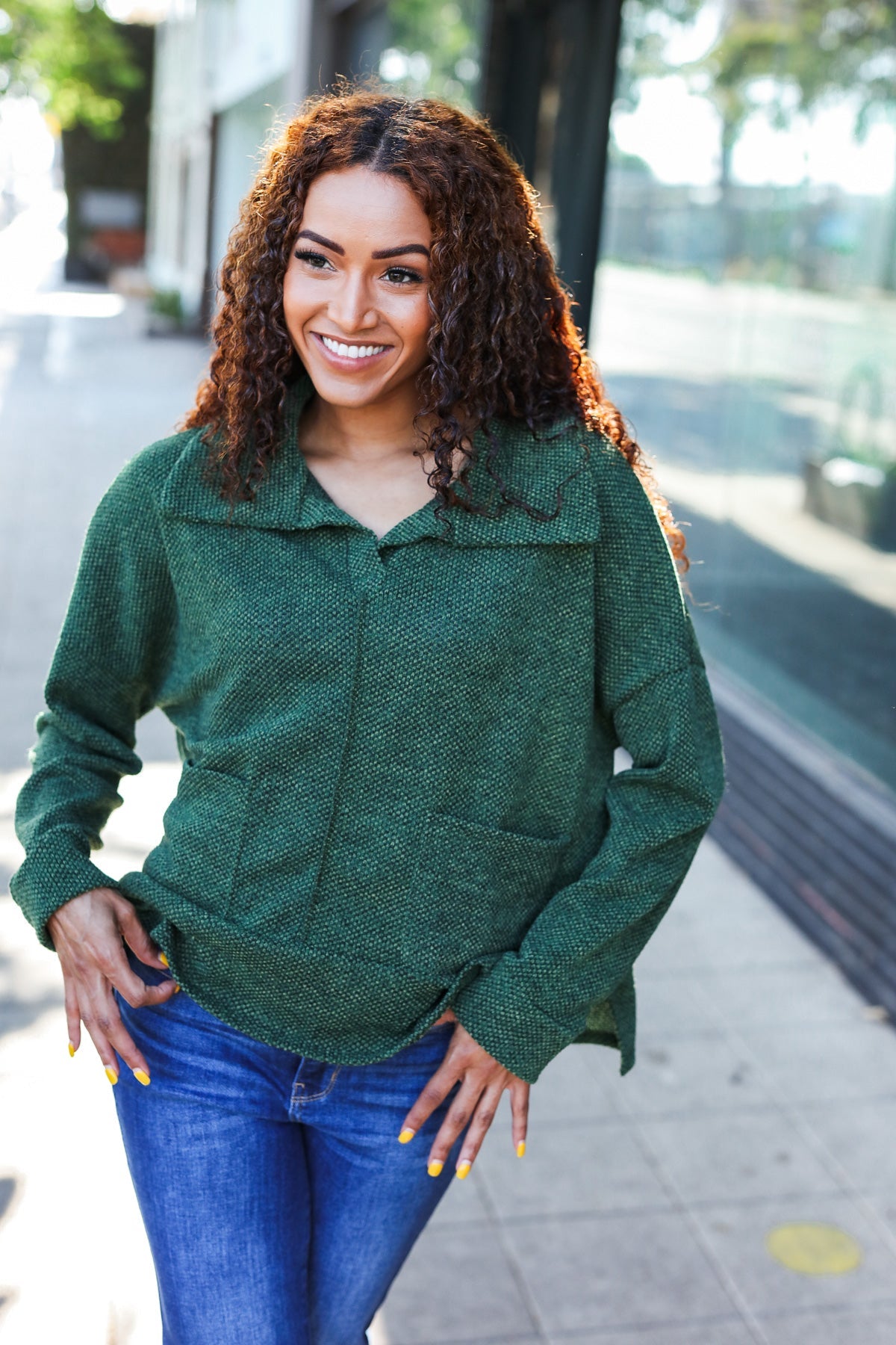 Easy Living Oversized Sweater | Olive