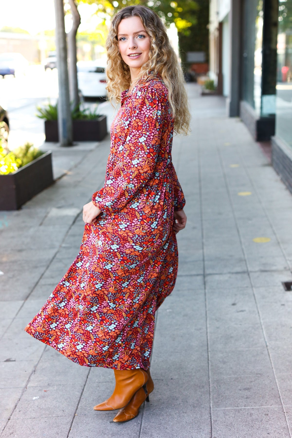 Casual Living Floral Fit & Flare Maxi Dress