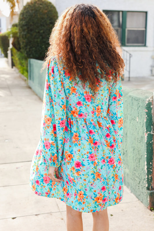 Feeling Femme Floral Babydoll Dress