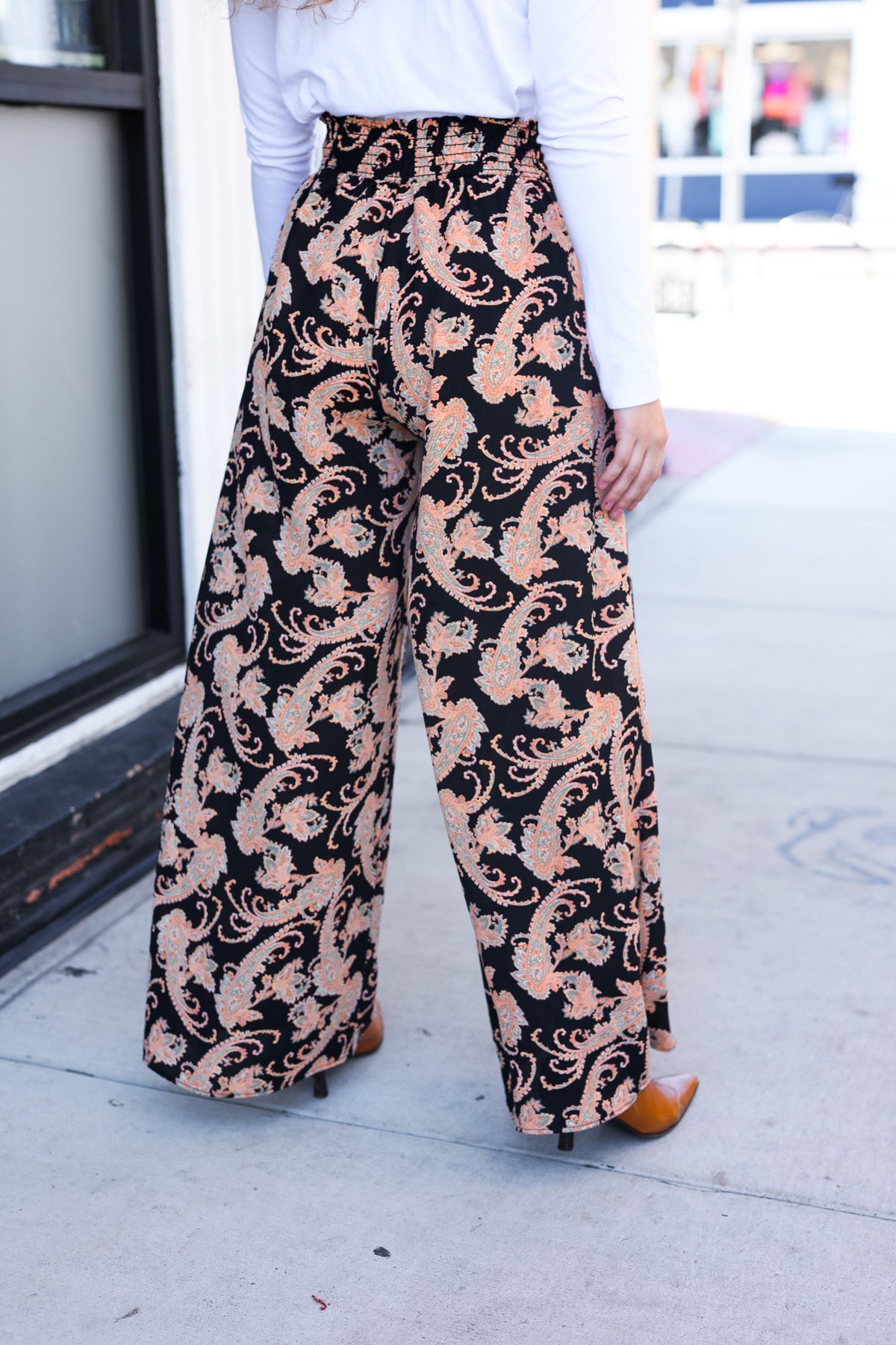 Fall Vibes Paisley Palazzo Pants