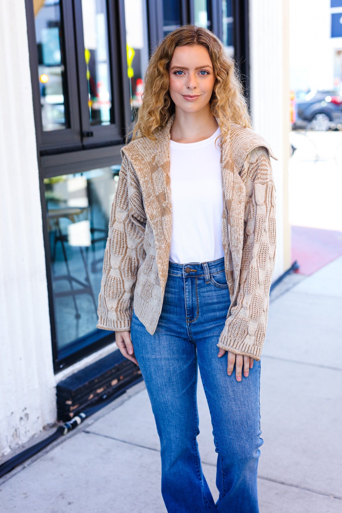 Autumn Vibes Cable Knit Cardigan