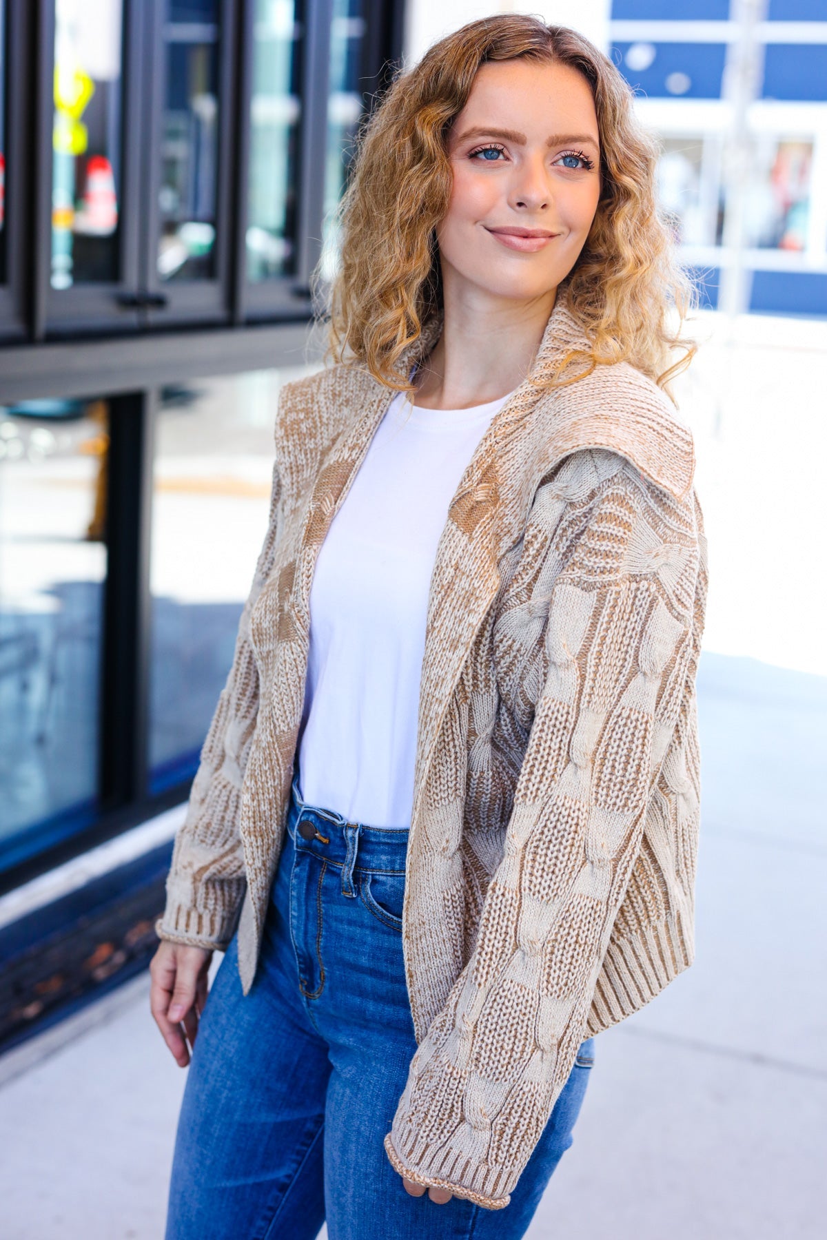 Autumn Vibes Cable Knit Cardigan