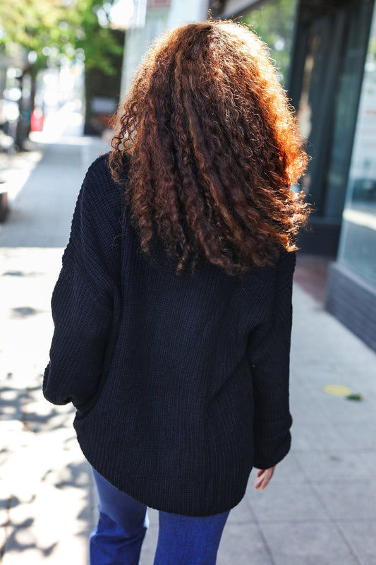 Get Your Spooky On Embroidered Chunky Sweater