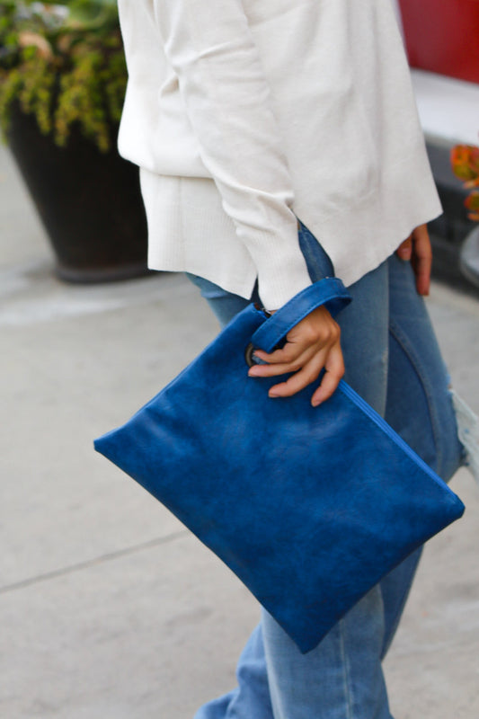 Cobalt Clutch Bag