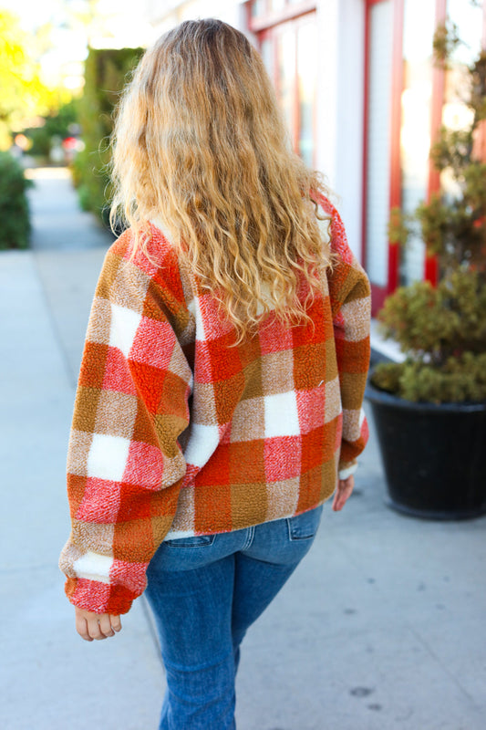 It's Your Best Plaid Sherpa Jacket