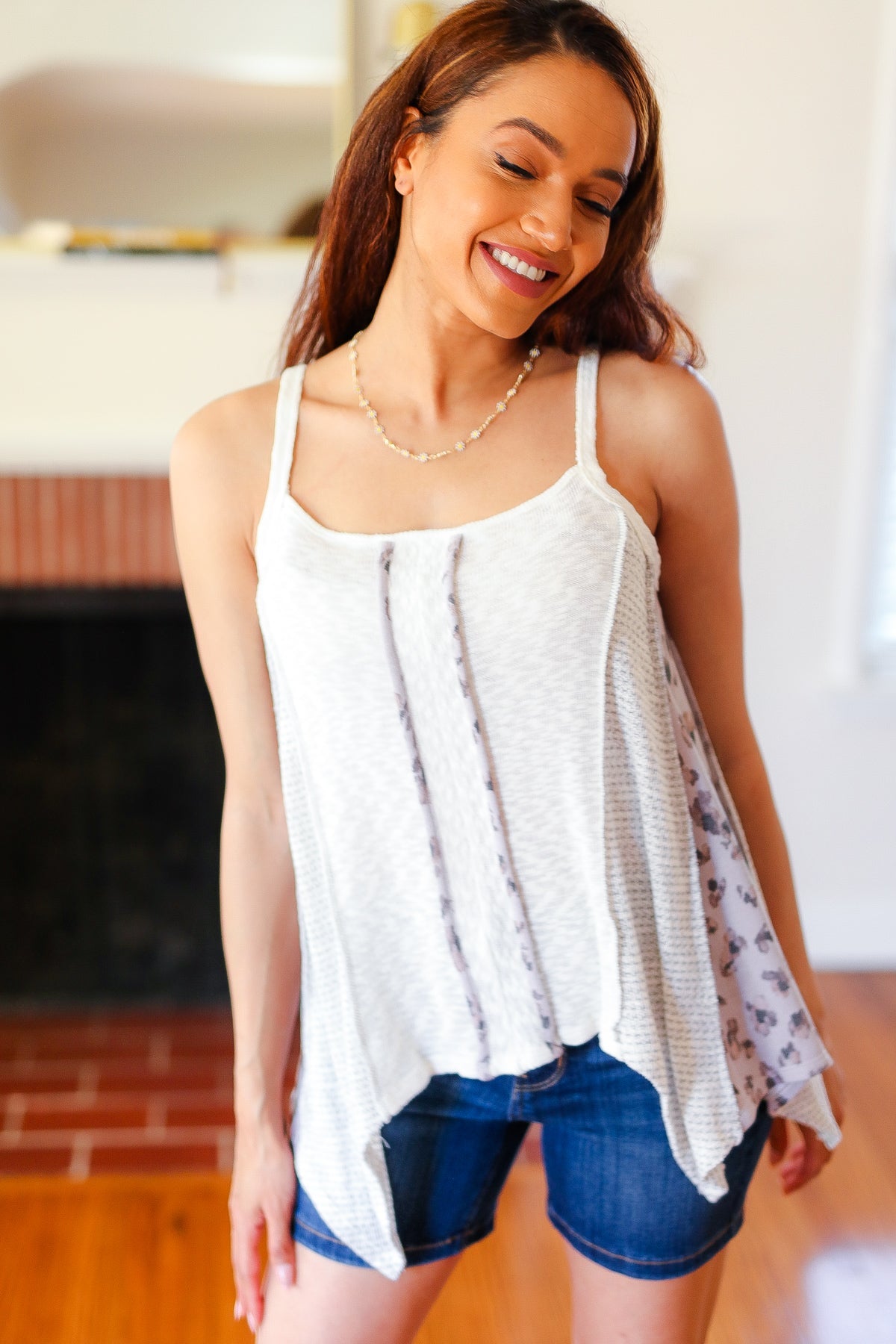 Boho Patchwork Halter Tank