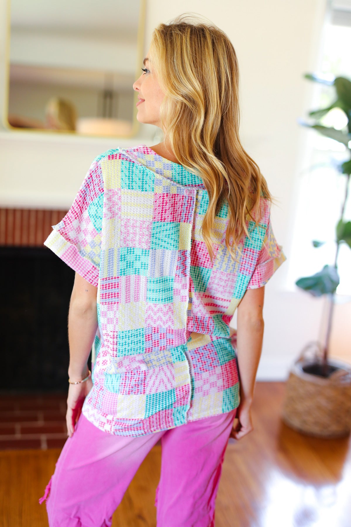 Easy Living Patchwork Top