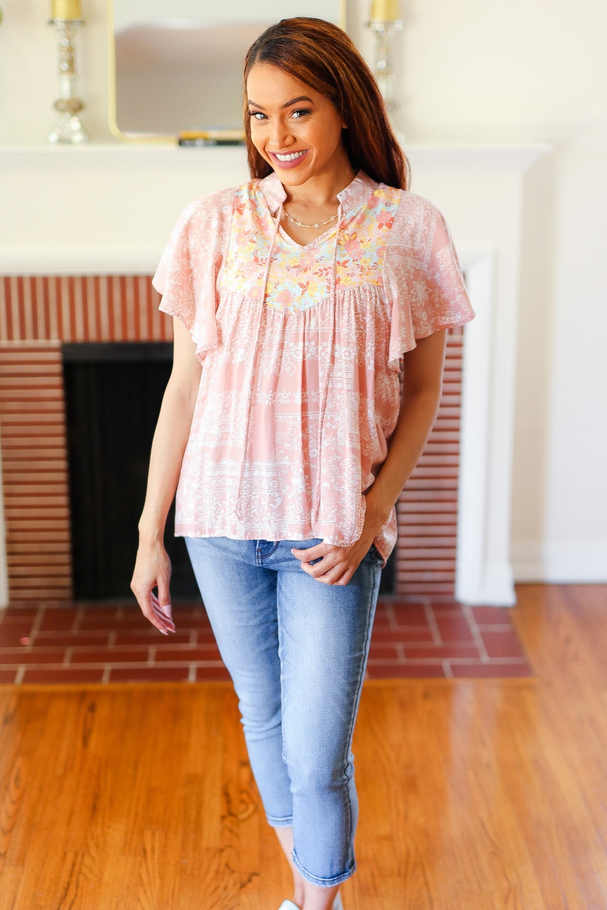 Paisley Floral Top