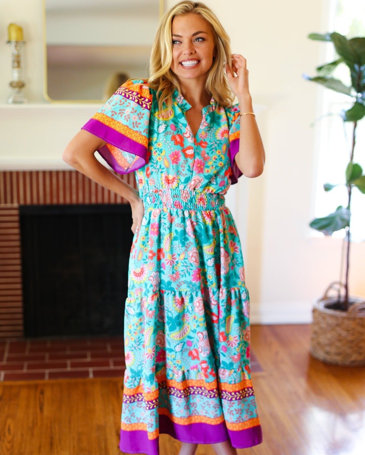 Beautiful You Floral Maxi Dress