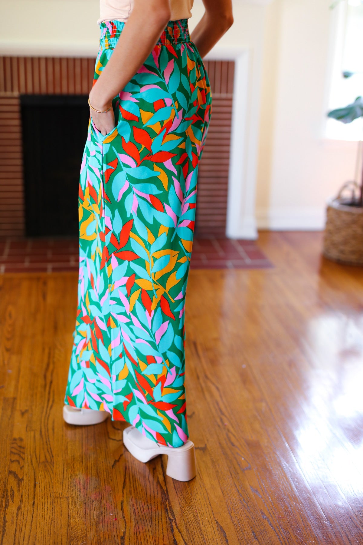 Summer Vibes Smocked Palazzo Pants