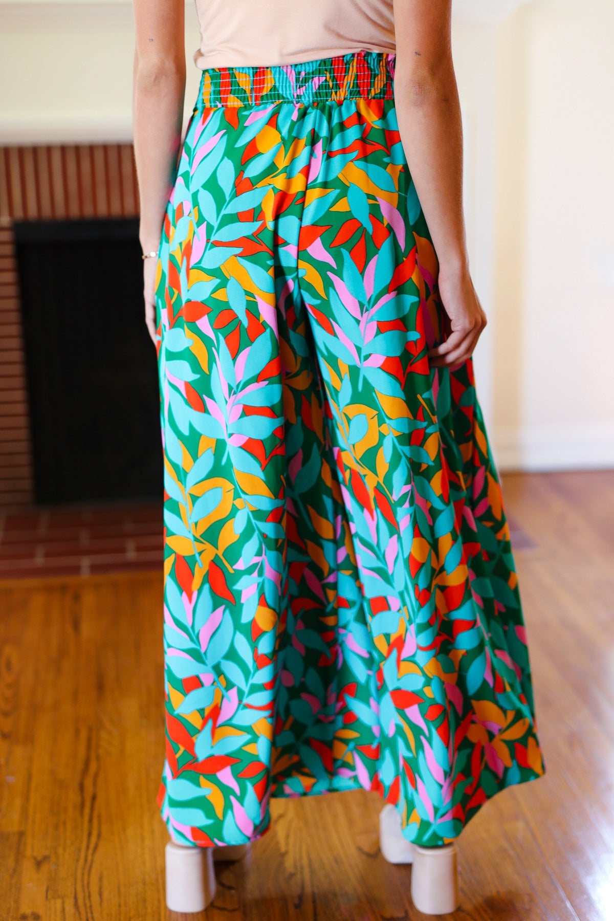 Summer Vibes Smocked Palazzo Pants