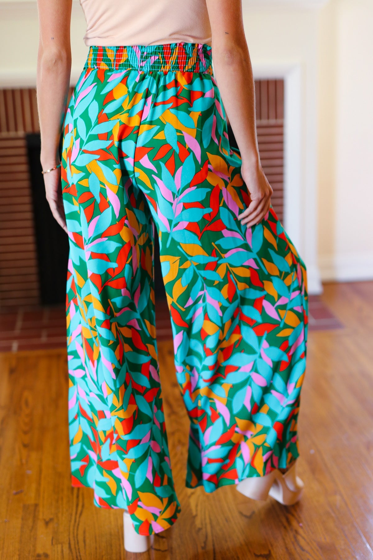 Summer Vibes Smocked Palazzo Pants