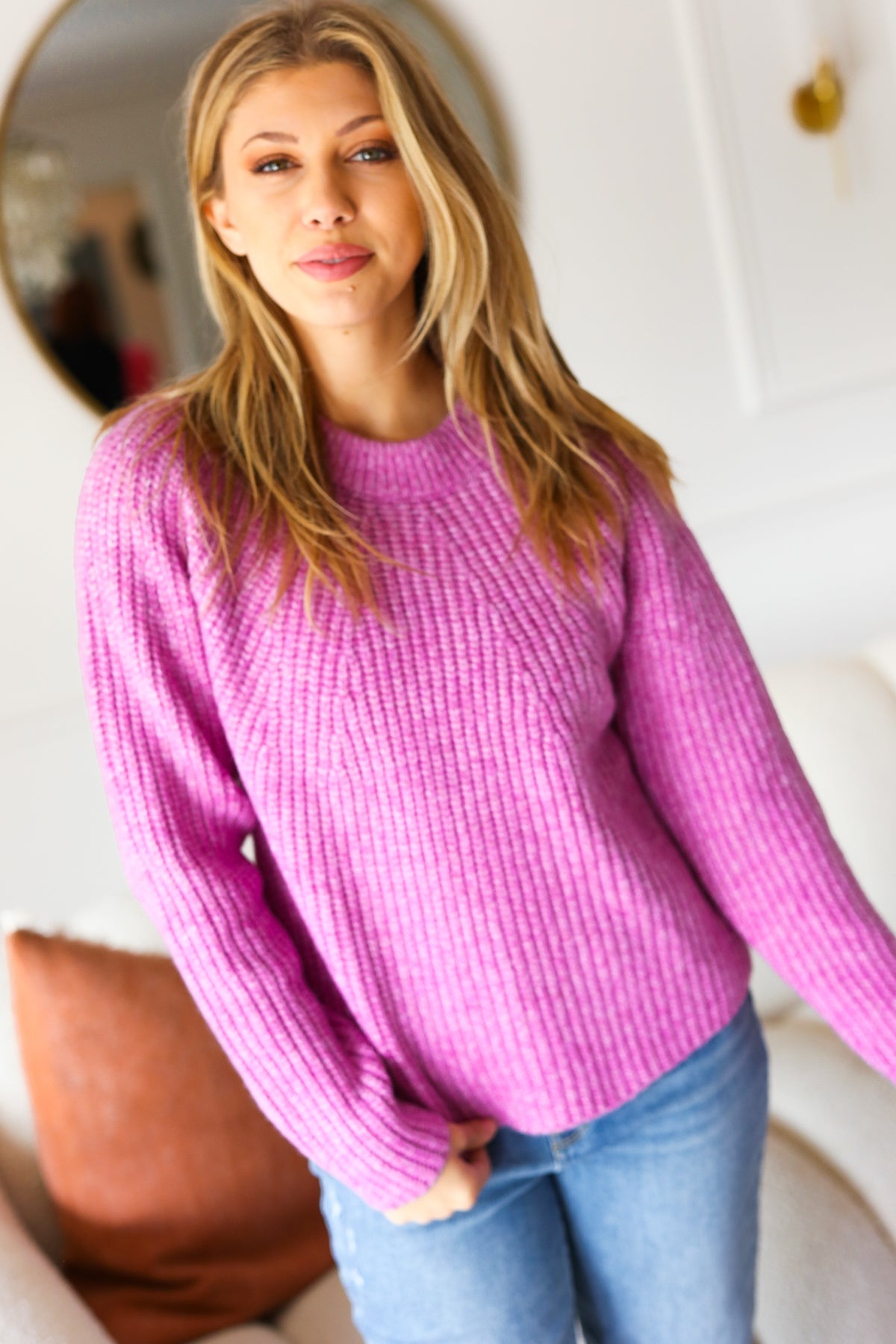 All You Need Mélange Knit Sweater