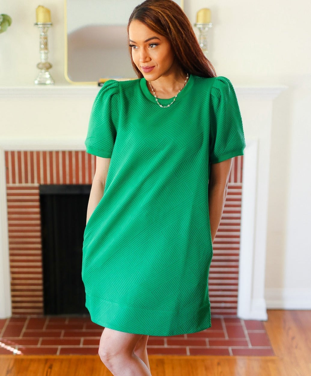 Boldly You Puff Sleeve Dress