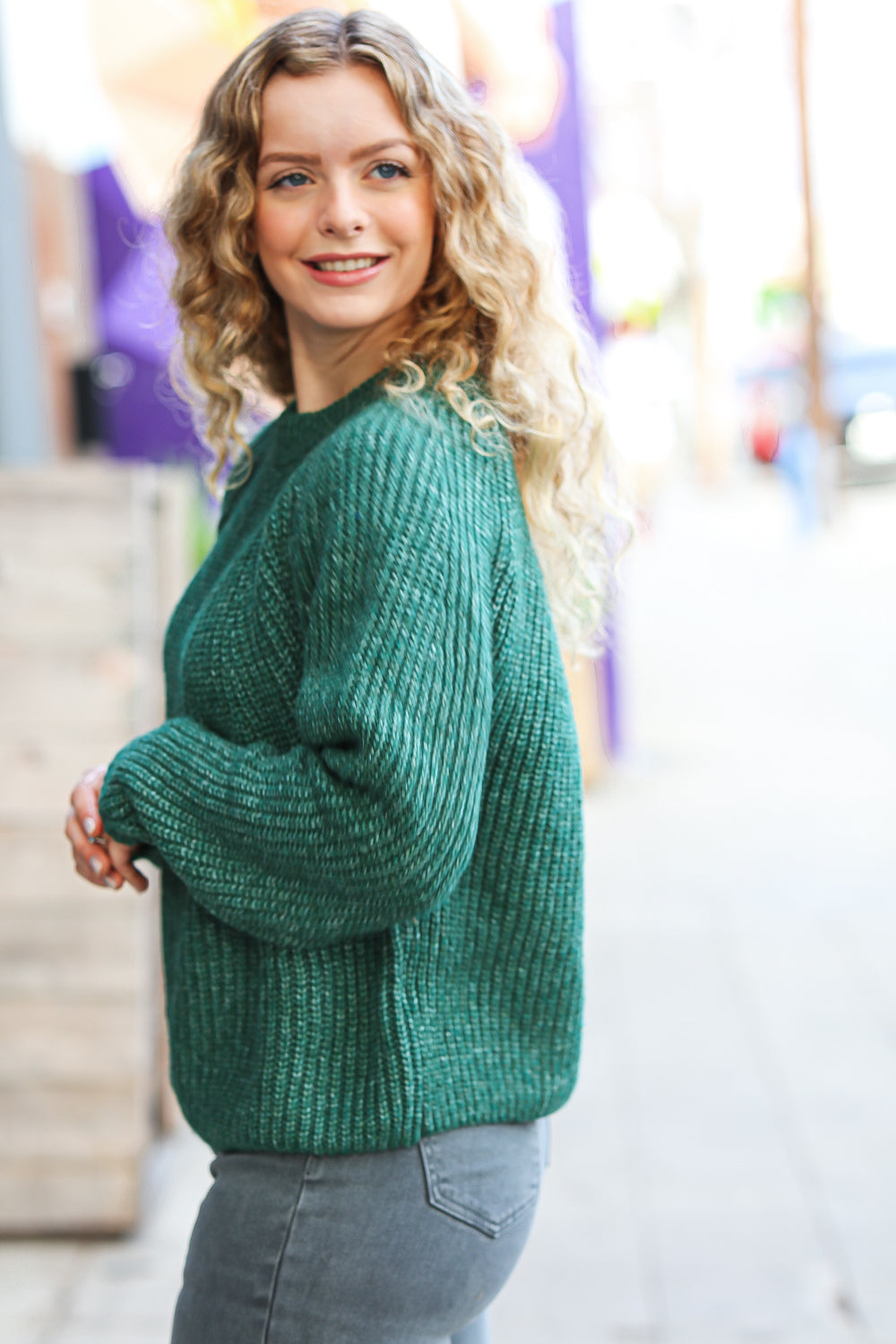 Mélange Knit Sweater