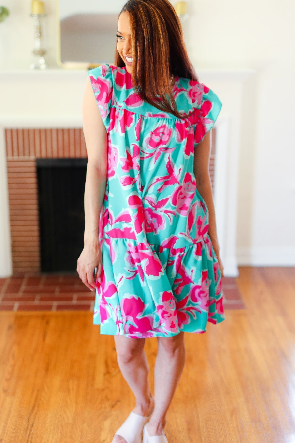 Diva Dreaming Floral Tiered Dress