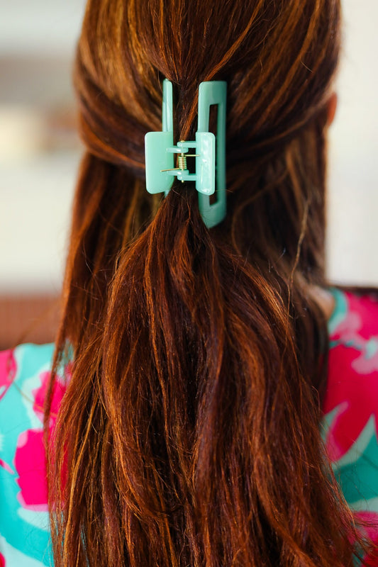 Classic Hair Claw | Seafoam