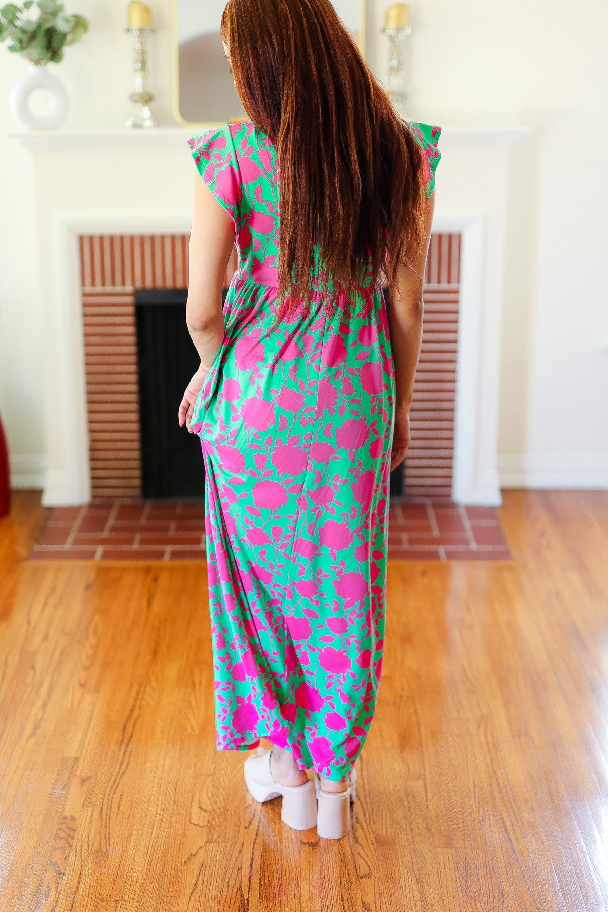 Stand Out Floral Fit & Flare Maxi Dress