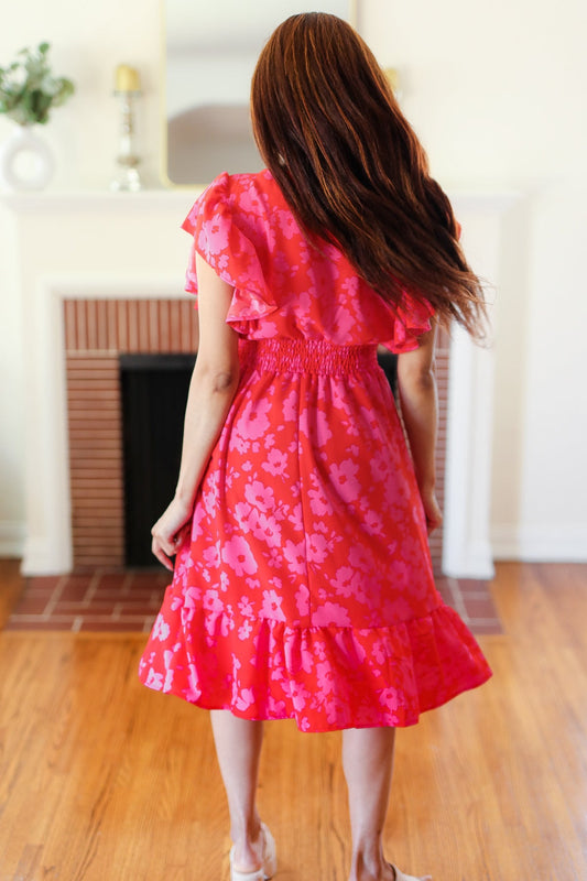 Remember Me Floral Smocked Midi Dress