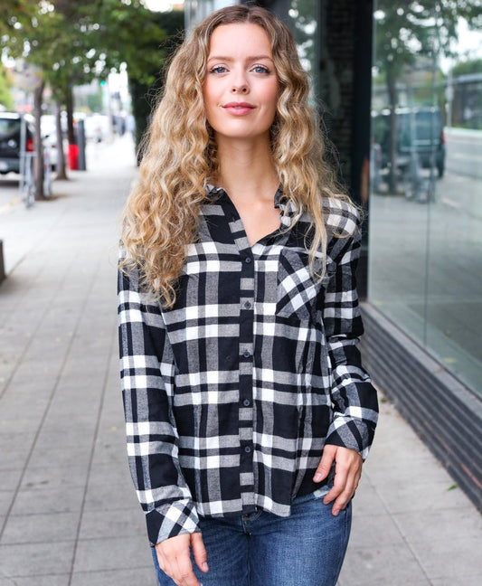 Casual Chic Plaid Top